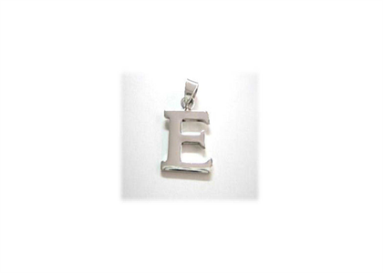 Rhodium Plated | Alphabet Pendants